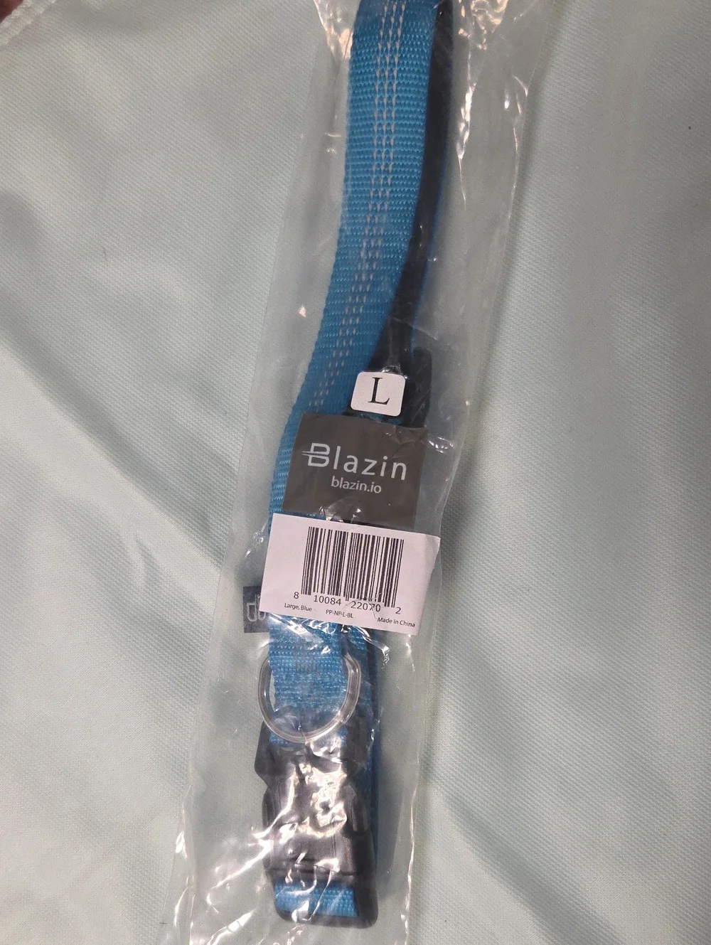 Blazin Large Blue Dog Collar
